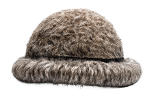 Karakul hat. isolated object, transparent background