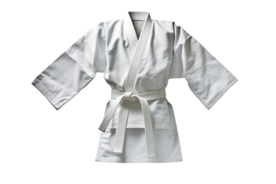 Karate gi. isolated object, transparent background