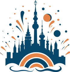 castle logo illustration