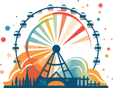ferris wheel illustration