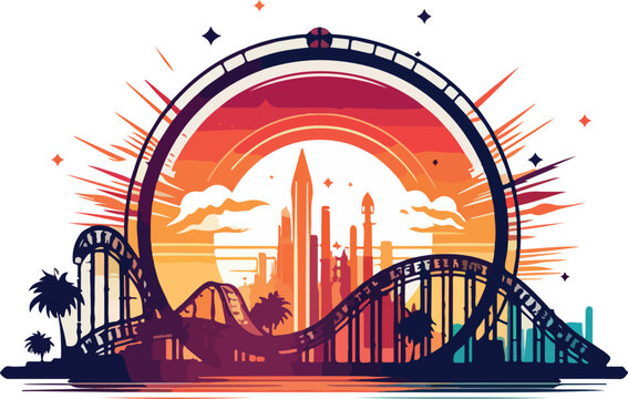 recommend clip art: amusement park illustration