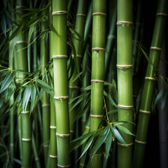 Fototapeta na wymiar bamboo trunks forest background