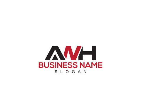 AWH Modern Logo Letter, Initial Aw Monogram Logo For Shop
