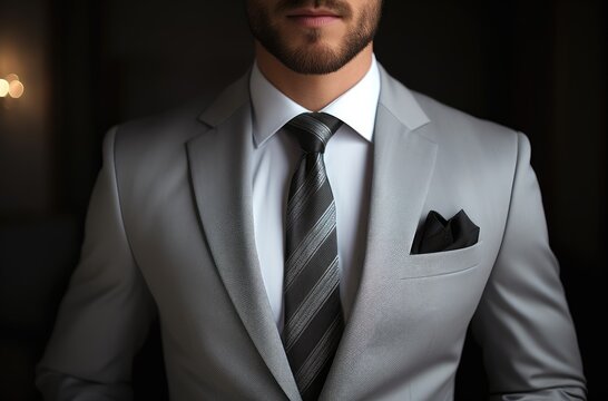  man in a gray suit , generative artificial intelligence