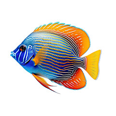 Tropical fish isolated on transparent background