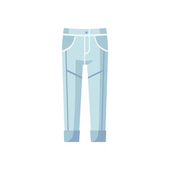 Men's trousers. Clothing colored icon. Vector illustration EPS10