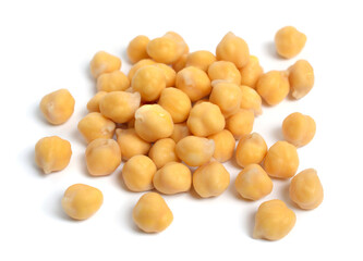 Chickpea or chick pea or Bengal gram, chhana, chana, garbanzo or garbanzo bean, or Egyptian pea. Isolated