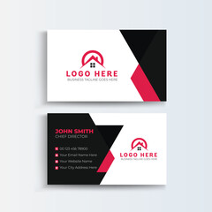Modern abstract company corporate clean creative elegant Real estate agency realtor home rental Business card template real estate, apartment, condo, house, rental, business.
