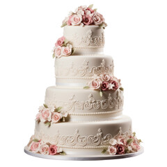 Wedding cake isolated