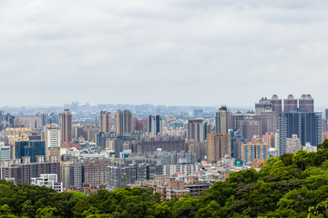 Fototapeta na wymiar Taiwan Taoyuan city landscape skyline