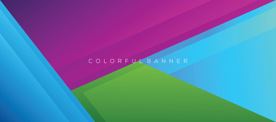 colorful banner background abstract design modern