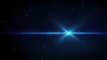 Obraz na płótnie Canvas Photo of a bright star illuminating the night sky