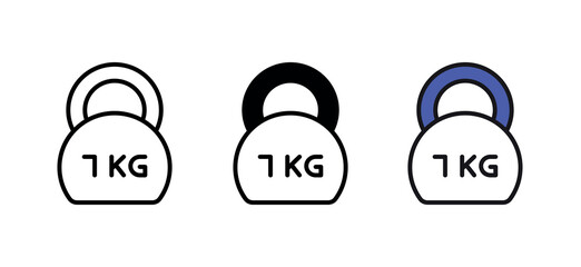 Weight icon design with white background stock illustration