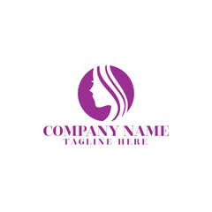 natural beauty salon and hair treatment logo