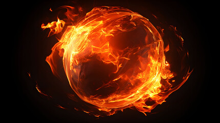 fire ball wallpaper  Generative AI