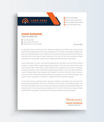 Real Estate Building And Construction Company Letterhead, Creative And Clean Business Style Print-ready Letterhead Template