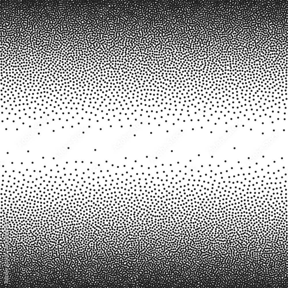 Poster Stochastic raster halftone gradient print