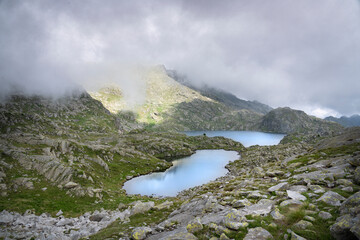 Serodoli lake in the Trentino Dolomites