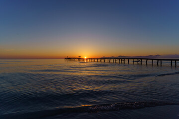Sunrise moments at the sea