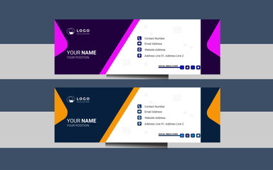  contact signature email and cover design templet office address