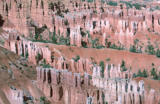 Rugged landforms of Bryce Canyon National Park in Utah, USA; Utah, United States of America