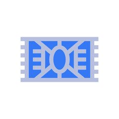 mat two tone style icon vector illustrations