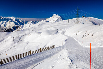 Verbier ski resort (4 Vallees), Switzerland, Europe.
