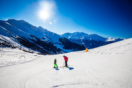 Verbier ski resort (4 Vallees), Switzerland, Europe.