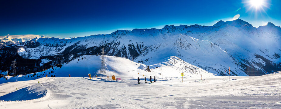 Verbier ski resort (4 Vallees), Switzerland, Europe.