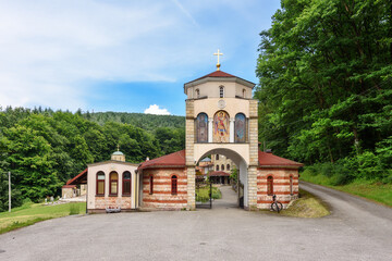 Fototapeta na wymiar Sopot, Serbia - June 11, 2023: Monastery Tresije on Kosmaj mountain, Serbia.