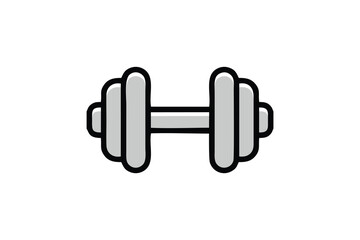 Vector sign weight for fitness or gym design element