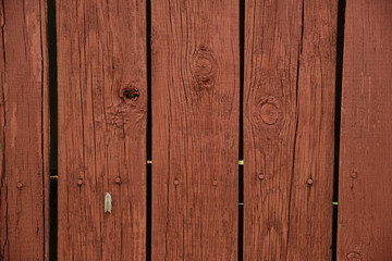 Fototapeta premium shabby wooden background texture surface of wood brown red fence