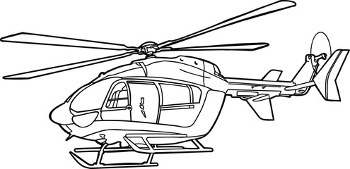 a medical helicopter rescue transportation