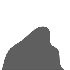 Hand Drawn Stone in Flat Style