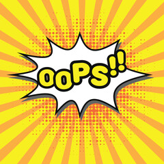 Colorful Comic background, Cartoon comic background with various speech bubbles, symbols, pop-art style and sound effect and  style Rays, radial, halftone, dotted effect colored Halftone Backgrounds