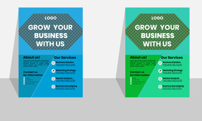 Business flyer template.