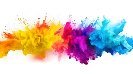 Fototapeta na wymiar colorful watercolor splashes