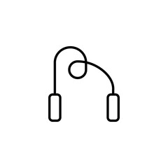Skip Rope icon design with white background stock illustration