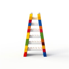 Fototapeta na wymiar blocks ladder