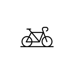 Bicycle icon design with white background stock illustration