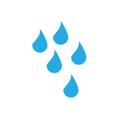 Cartoon tears, nature splash elements. Isolated raindrop or sweat, wet droplets of dew shapes.