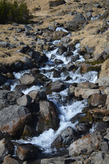 Waterfall Over Volcanic Rocks on Snaefellsnes Peninsula