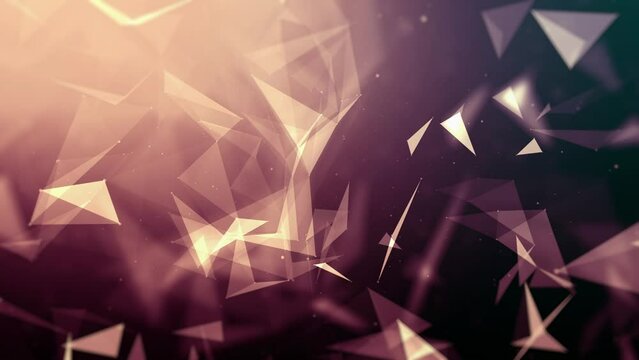 Abstract digital connection moving dots and lines. 4K Digital Connection Technology background. Network connection structure. Plexus effect. 3d Seamless loop. 