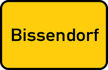 City sign of Bissendorf - Ortsschild von Bissendorf