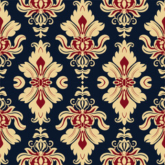 Traditional Thai Kanok fabric pattern. Luxury ornate elegant Thai style. Print design for fabric texture textile wallpaper background backdrop.