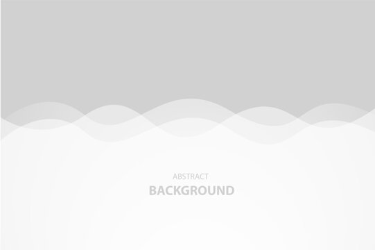 White and gray cloud wave line pattern abstract background. vector illustration