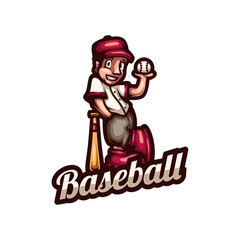 Baseball Mascot Logo Design