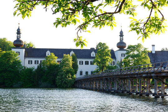 Gmunden Schloss Ort or Schloss Orth in the Traunsee lake in Gmunden city. Schloss Ort is an Austrian castle founded around 1080 