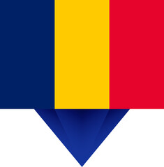 Chad national flag.