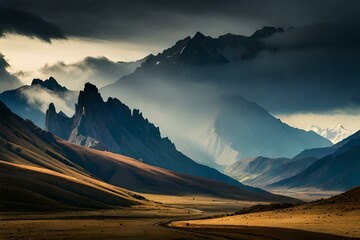 sunrise in the mountains